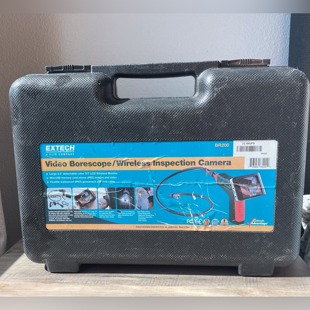 Extech BR200 17mm Video Borescope/Wireless Inspection Camera